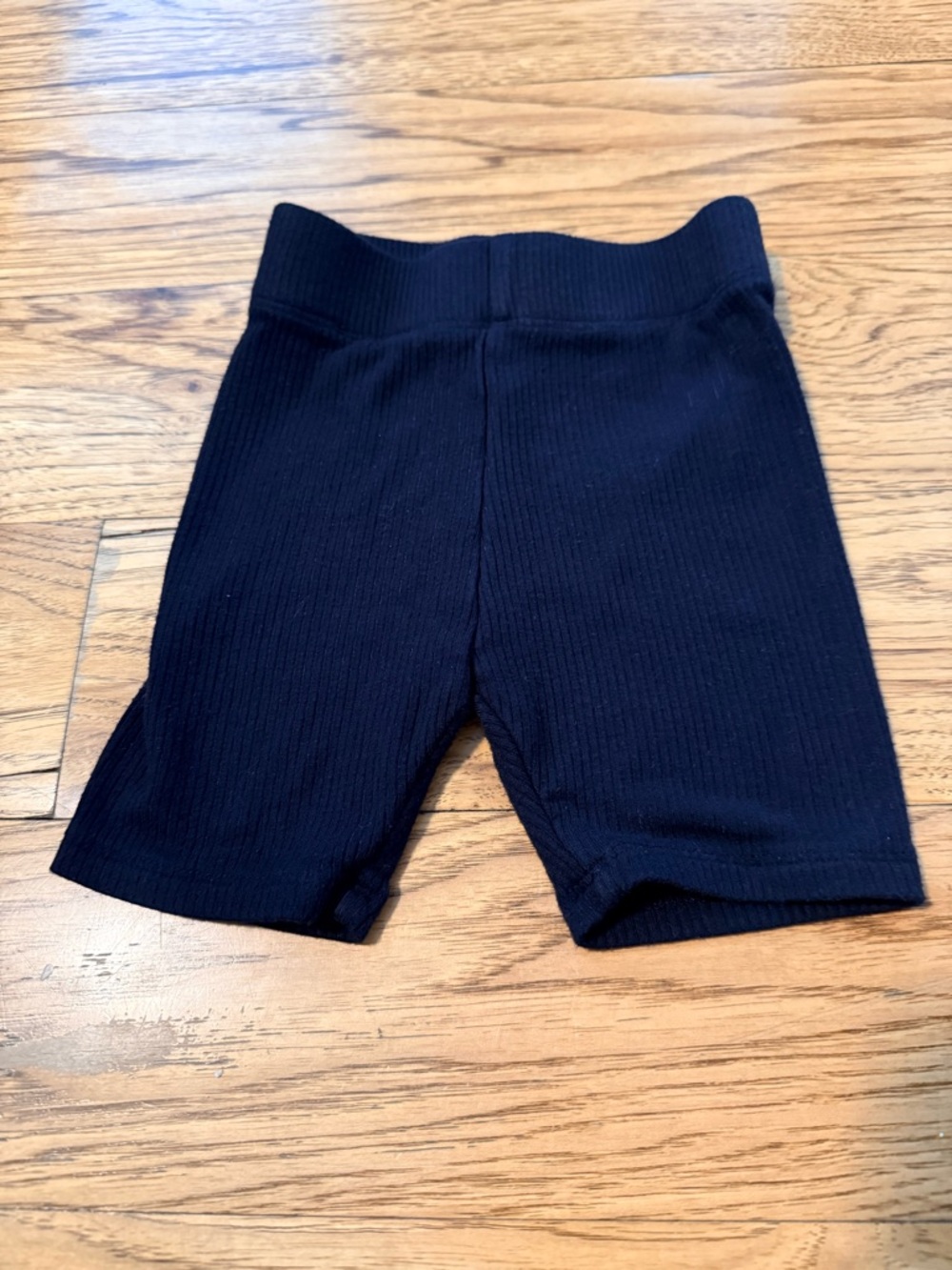 Kyte BABY Black Ribbed Bike Shorts